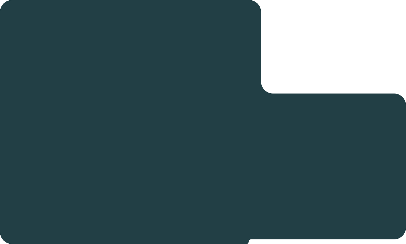 green shape background